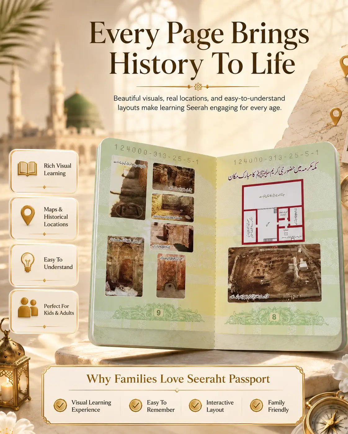 BUNDLE OF 5 SEERAHT PASSPORTS– A Journey Through the Lives That Changed the World